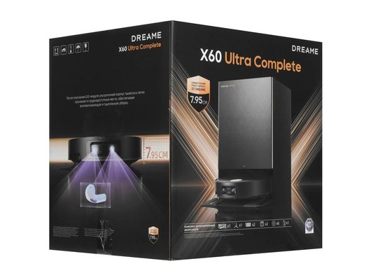 Робот-пылесос DREAME X60 ULTRA COMPLETE ЧЕРНЫЙ